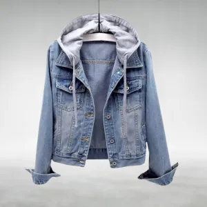 Zoe  Hooded Denim Utility Jacket